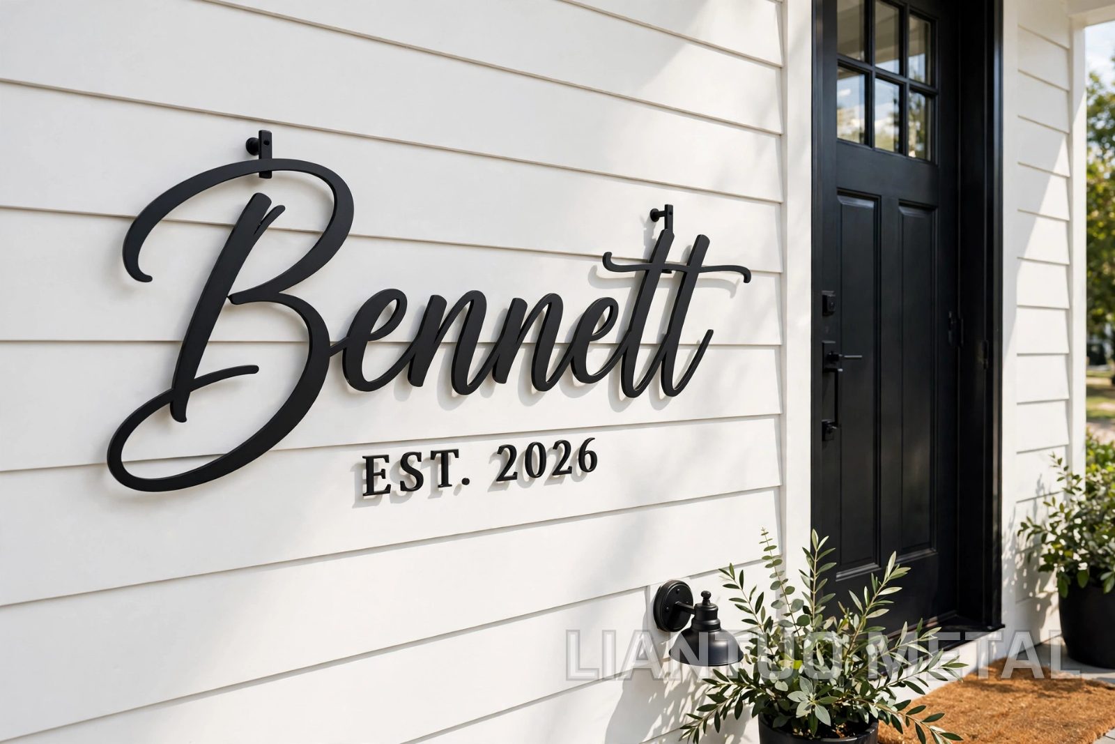 Personalized Family Name Metal Sign