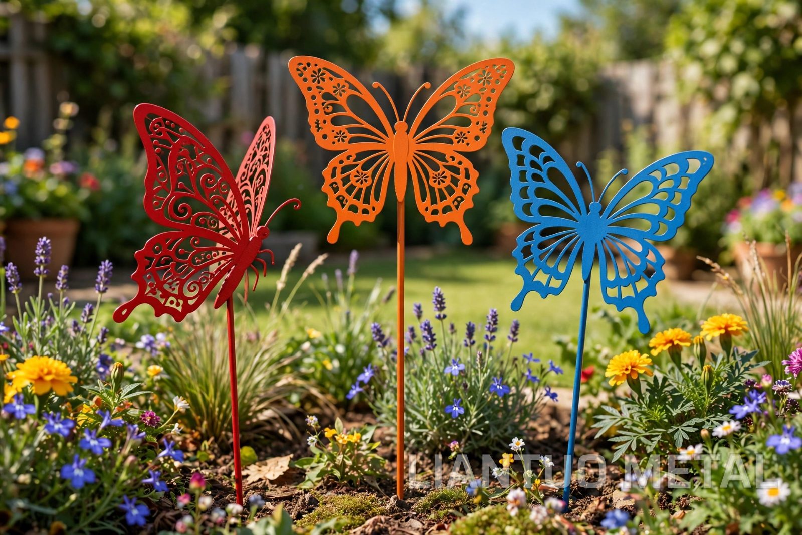 Butterfly Garden Stakes - Set of 3